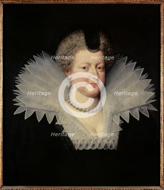 Portrait of Marie de Médicis (1573-1642), Queen of France, 1613. Creator: Frans Pourbus the Younger.