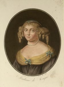 Portrait of Marie de Rabutin-Chantal, Marquise de Sévigné (1626-1696) , 1797. Creator: Alix, Pierre-Michel (1762-1817)