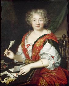Portrait of Marie de Rabutin-Chantal, Marquise de Sévigné (1626-1696) , c. 1680. Creator: Anonymous
