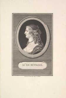 Portrait of Marie de Rabutin, Mise de Sévigné, 1802. Creator: Augustin de Saint-Aubin