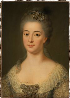 Portrait of Marie Friederike Caroline von Geispigheim, c1745-1755. Creator: German (Hessian?) Master around 1750