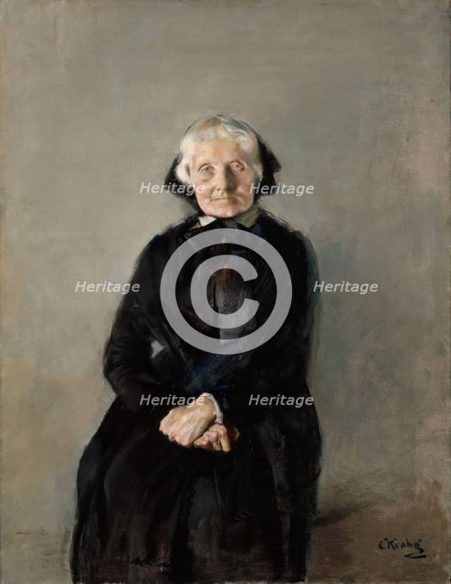 Portrait of Marie Krohg, the Artist's Aunt, probably 1889. Creator: Christian Krohg.