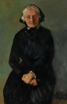Portrait of Marie Krohg, the Artist's Aunt, probably 1918. Creator: Christian Krohg