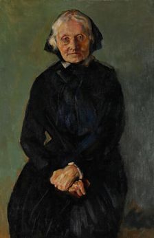 Portrait of Marie Krohg, the Artist's Aunt, probably 1918. Creator: Christian Krohg