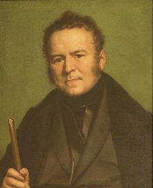 Portrait of Marie-Henri Beyle, dit Stendhal (1783-1842), 1835. Creator: Louis Ducis
