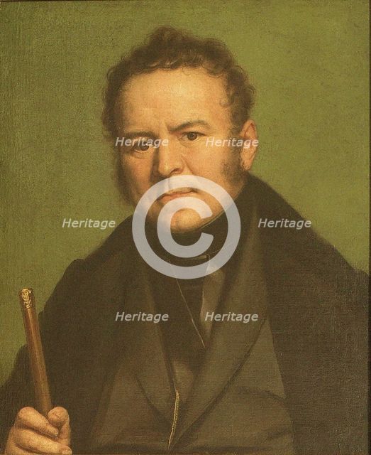 Portrait of Marie-Henri Beyle, dit Stendhal (1783-1842), 1835. Creator: Louis Ducis.