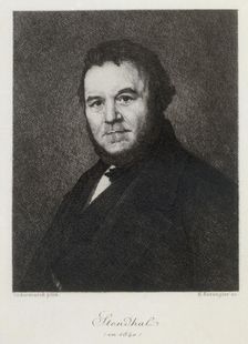 Portrait of Marie-Henri Beyle, dit Stendhal (1783-1842) in 1840 . Creator: Bérengier, Henri (1880-1943)