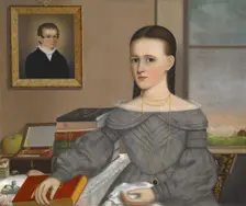 Portrait of Marie Jane Andrew, unknown date. Creator: Joseph R Mason