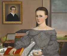 Portrait of Marie Jane Andrew, unknown date. Creator: Joseph R Mason