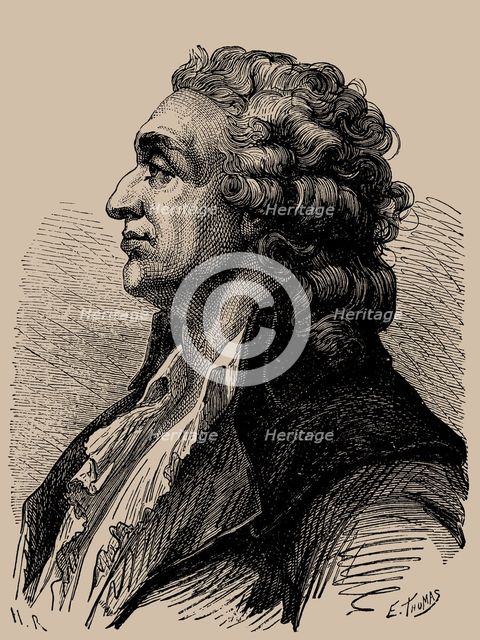Portrait of Marie Jean Antoine Nicolas Caritat, Marquis de Condorcet (1743-1794), .