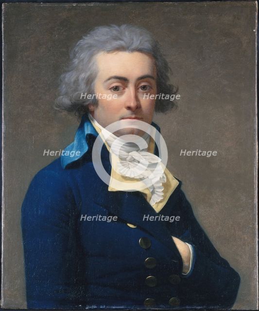 Portrait of Marie-Jean Hérault de Séchelles (1759-1794), c1793. Creator: Jean Louis Laneuville.