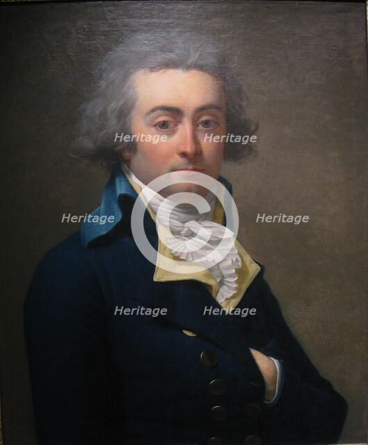 Portrait of Marie-Jean Hérault de Séchelles (1759-1794), Second Half of the 18th cen.. Artist: Laneuville, Jean-Louis (1748-1826)