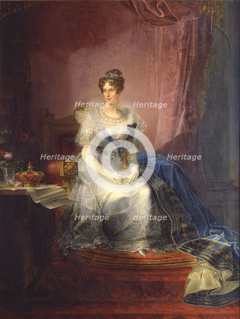 Portrait of Marie-Louise of Austria (1791-1847), Duchess of Parma, 1837-1839. Artist: Borghesi, Giovan Battista (1790-1846)