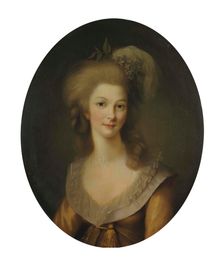 Portrait of Marie Louise of Savoy (1749-1792), Princess of Lamballe, 1779. Creator: Lemoine, Marie-Victoire (1754-1820)