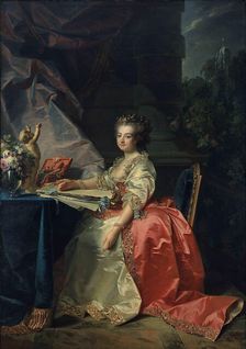 Portrait of Marie Louise of Savoy (1749-1792), Princess of Lamballe, 1780. Creator: Mosnier, Jean Laurent (1743/44-1808)