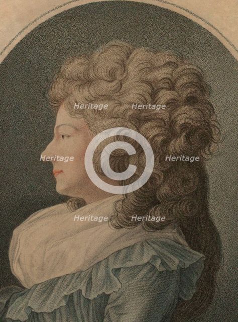 Portrait of Marie Louise of Savoy (1749-1792), Princess of Lamballe, 1791.