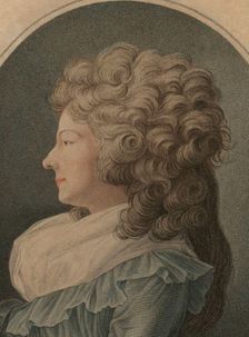 Portrait of Marie Louise of Savoy (1749-1792), Princess of Lamballe, 1791