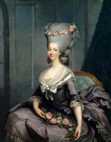 Portrait of Marie Louise of Savoy (1749-1792), Princess of Lamballe. Artist: Callet, Antoine-François (1741–1823)