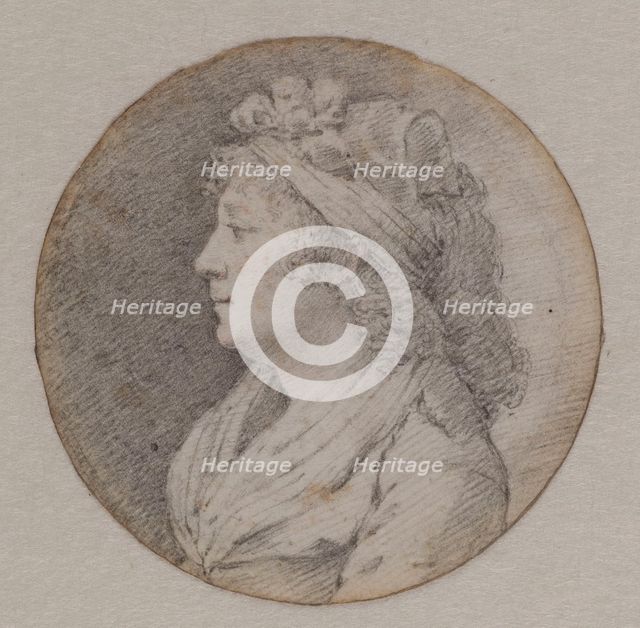 Portrait of Marie Louise of Savoy (1749-1792), Princess of Lamballe. Creator: Anonymous.