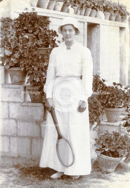 Portrait of Marie-Louise Flygare (g. Lundberg) in Persia 1913-14.  Creator: Harald Lundberg.