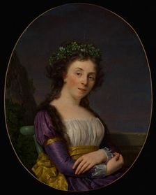 Portrait of Marie-Louise Joubert, neé Poulletier de Perigny, 1787. Creator: Francois-Xavier Fabre