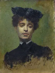 Portrait of Marie Lemasson, 1892. Artist: Bernard, Émile (1868-1941)