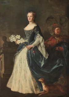Portrait of Marie Leszczynska, Queen of France (1703-1768), 1725. Creator: Belle, Alexis Simon (1674-1734)