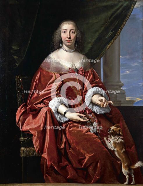 Portrait of Marie Madeleine de Vignerot, Duchess of Aiguillon (1604-1675), 1st half of the 17th cent Creator: Champaigne, Philippe, de (1602-1674).