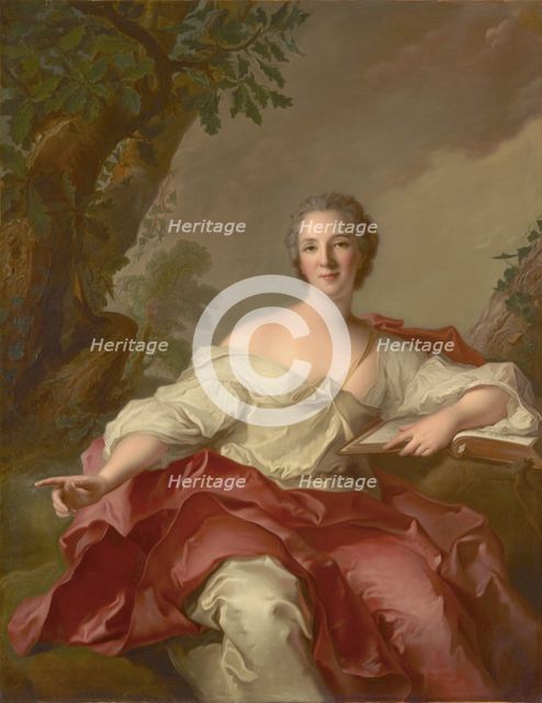 Portrait of Marie-Thérèse Geoffrin (1715-1791), Marquise de la Ferté-Imbault, 1738. Creator: Nattier, Jean-Marc (1685-1766).