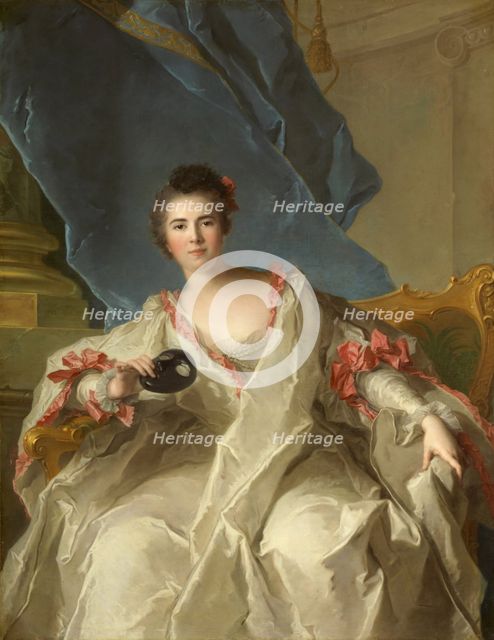 Portrait of Marie-Thérèse Geoffrin (1715-1791), Marquise de la Ferté-Imbault, 1740. Creator: Nattier, Jean-Marc (1685-1766).