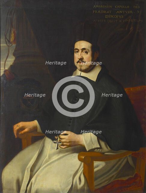 Portrait of Marius Ambrosius Capello (1597-1676), bishop of Antwerp, 1659. Creator: Anonymous.