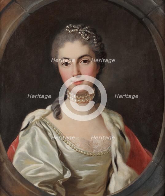 Portrait of Marquise Anna Malaspina (1727-1797), 1759. Creator: Van Loo, Louis Michel (1707-1771).