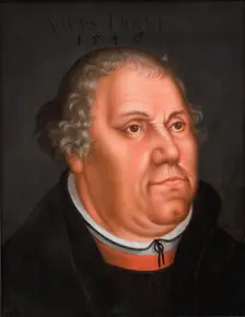 Portrait of Martin Luther (1483-1546), 1540-1640. Creator: Lucas Cranach the Elder
