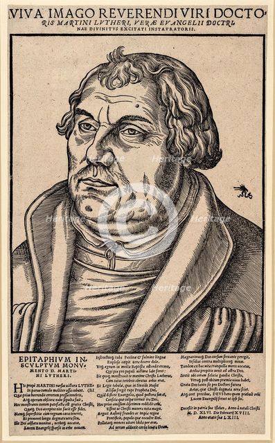 Portrait of Martin Luther (1483-1546), 1546.
