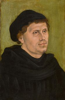 Portrait of Martin Luther (1483-1546), 1517. Creator: Cranach, Lucas, the Elder (1472-1553)