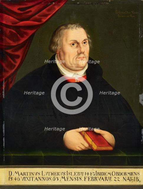 Portrait of Martin Luther (1483-1546).