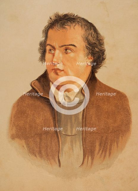 Portrait of Martin Luther, (1483-1546), German theologian and Augustinian friar, 1886. Creator: Unknown.
