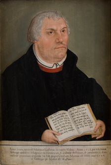 Portrait of Martin Luther (1483-1586), 16th century. Creator: Lucas Cranach the Younger