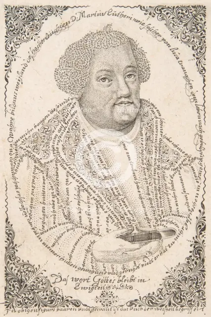 Portrait of Martin Luther, ca. 1680-1702. Creator: Johann Michael Püchler.