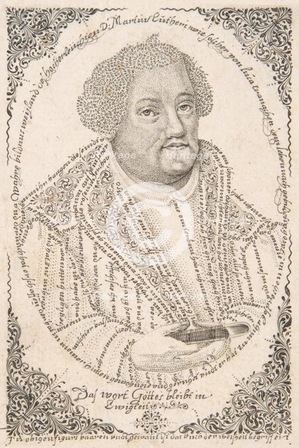 Portrait of Martin Luther, ca. 1680-1702. Creator: Johann Michael Püchler.