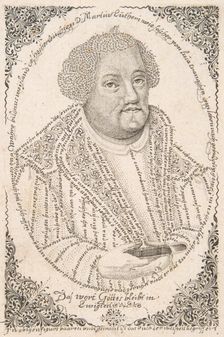 Portrait of Martin Luther, ca. 1680-1702. Creator: Johann Michael Püchler