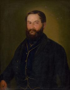 Portrait of Martin Turánsky, 1851. Creator: Maximilián Ratskay