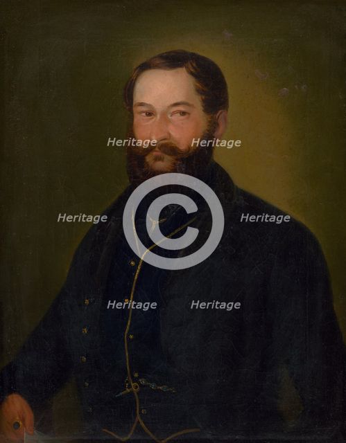 Portrait of Martin Turánsky, 1851. Creator: Maximilián Ratskay.