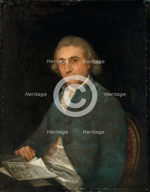 Portrait of Martín Zapater (1746-1803), 1790. Creator: Goya, Francisco, de (1746-1828).