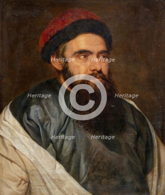 Portrait of Martino Martini (1614-1661), Jesuit missionary and cartographer in China, 1654.