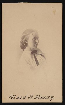 Portrait of Mary Anna Henry (1834-1903), Before 1882. Creator: Unknown