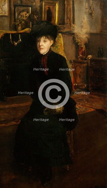 Portrait of Mary Cassatt (1844-1926), 1885. Creator: Blanche, Jacques-Émile (1861-1942).