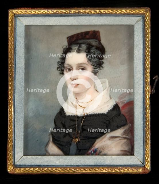 Portrait of Mary Catlin, ca. 1827. Creator: George Catlin.