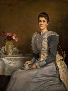 Portrait of Mary Endicott (d.1957), Mrs Joseph Chamberlain, 1890-91. Creator: John Everett Millais