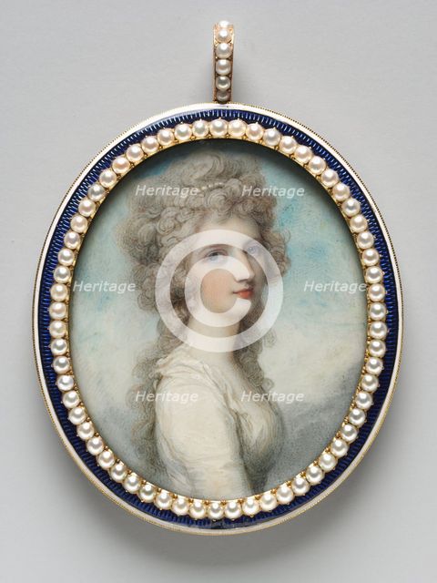 Portrait of Mary Frances (Fanny) Swinburne, c. 1786. Creator: Richard Cosway (British, 1742-1821).